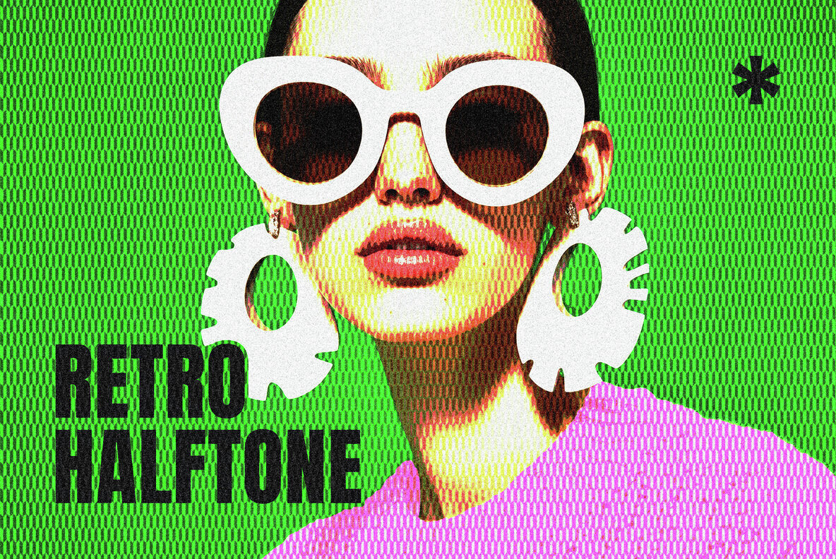 Retro Halftone Print Photo Effect 1