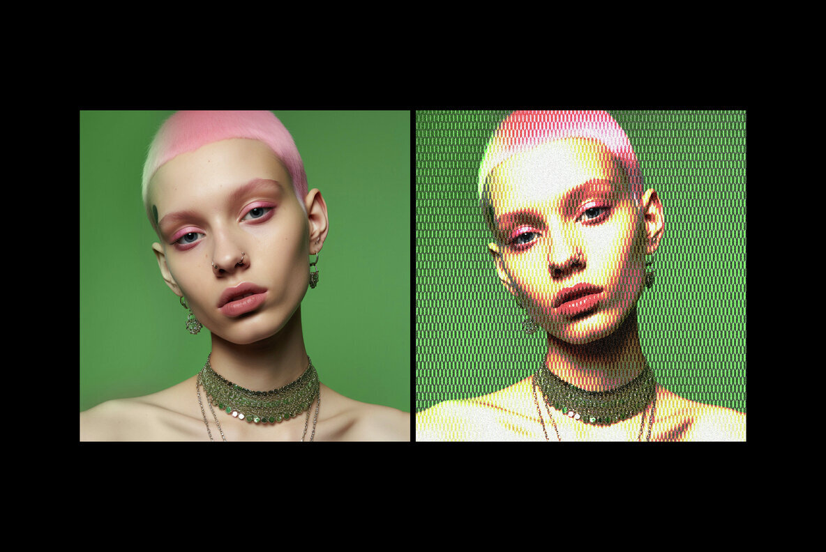 Retro Halftone Print Photo Effect 2