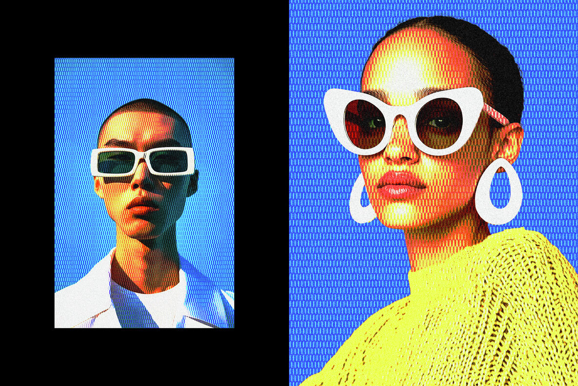 Retro Halftone Print Photo Effect 4