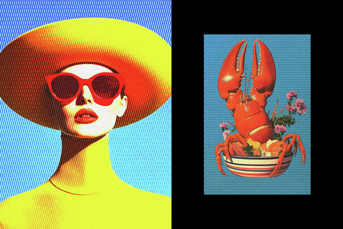 Retro Halftone Print Photo Effect 6