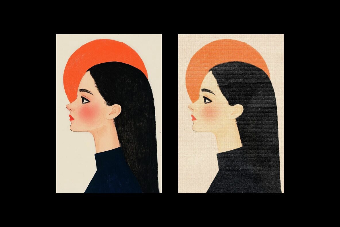 Matchbook Retro Printer Effect 6