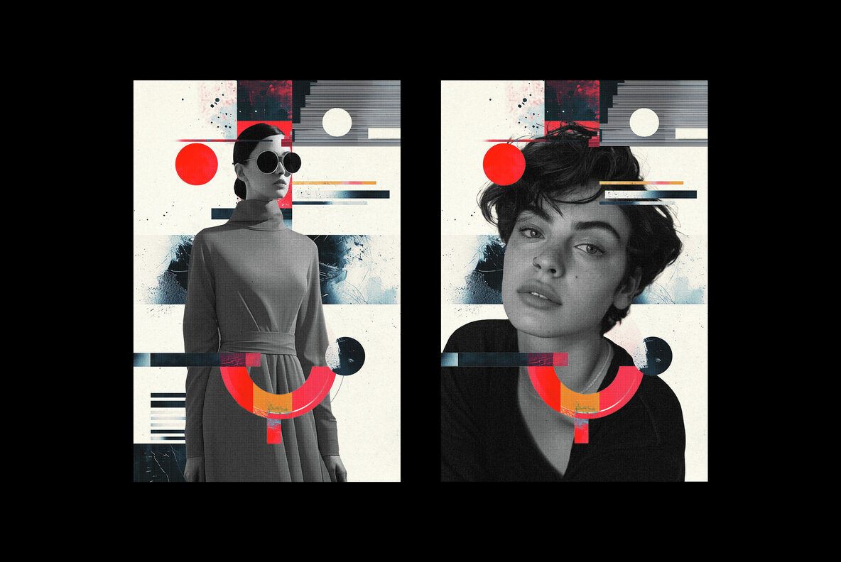 Abstract Mix Collage Photo Effect 5