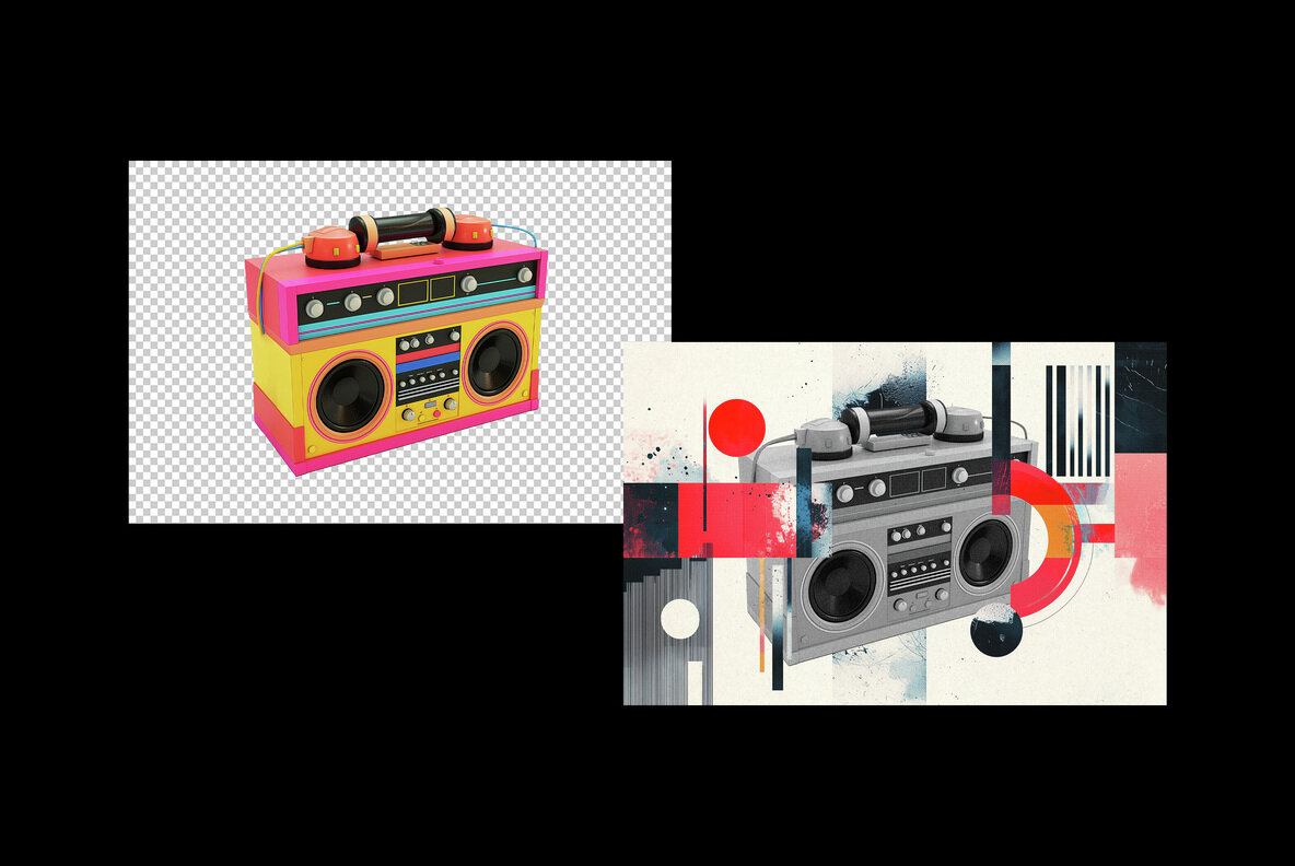 Abstract Mix Collage Photo Effect 7