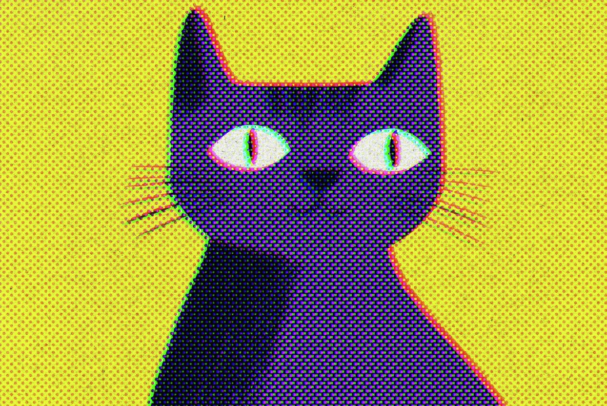 Halftone Retro Print Effect 4