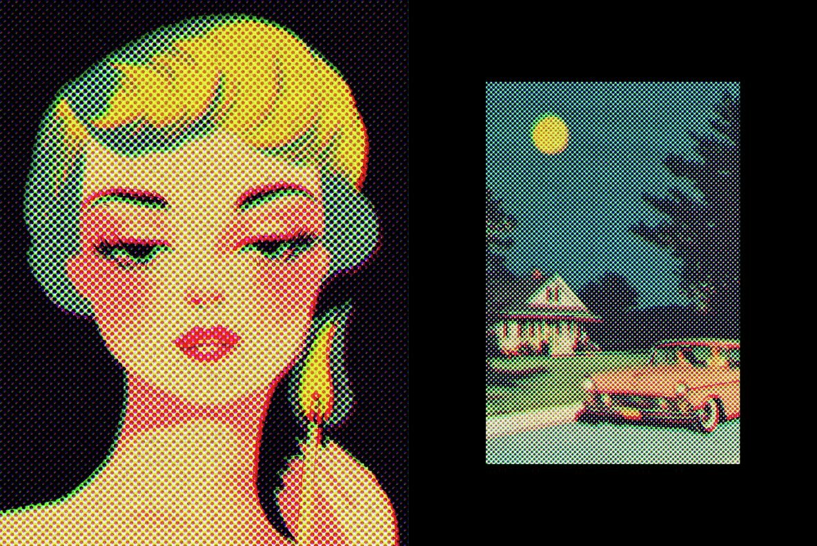 Halftone Retro Print Effect 5