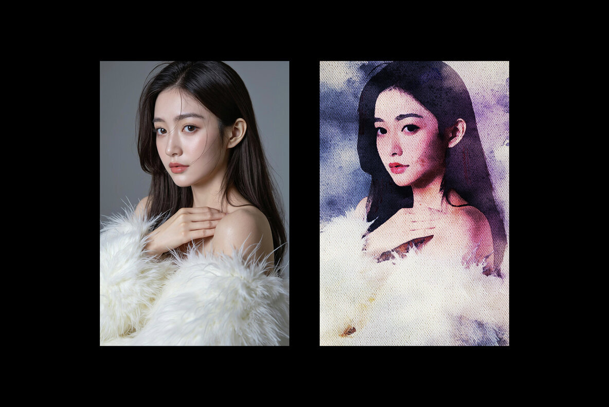 Watercolor Painted Photo Effect 2