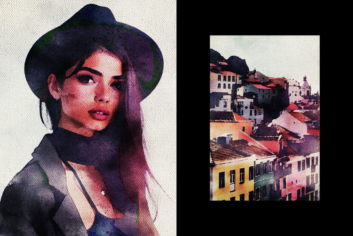 Watercolor Painted Photo Effect 6