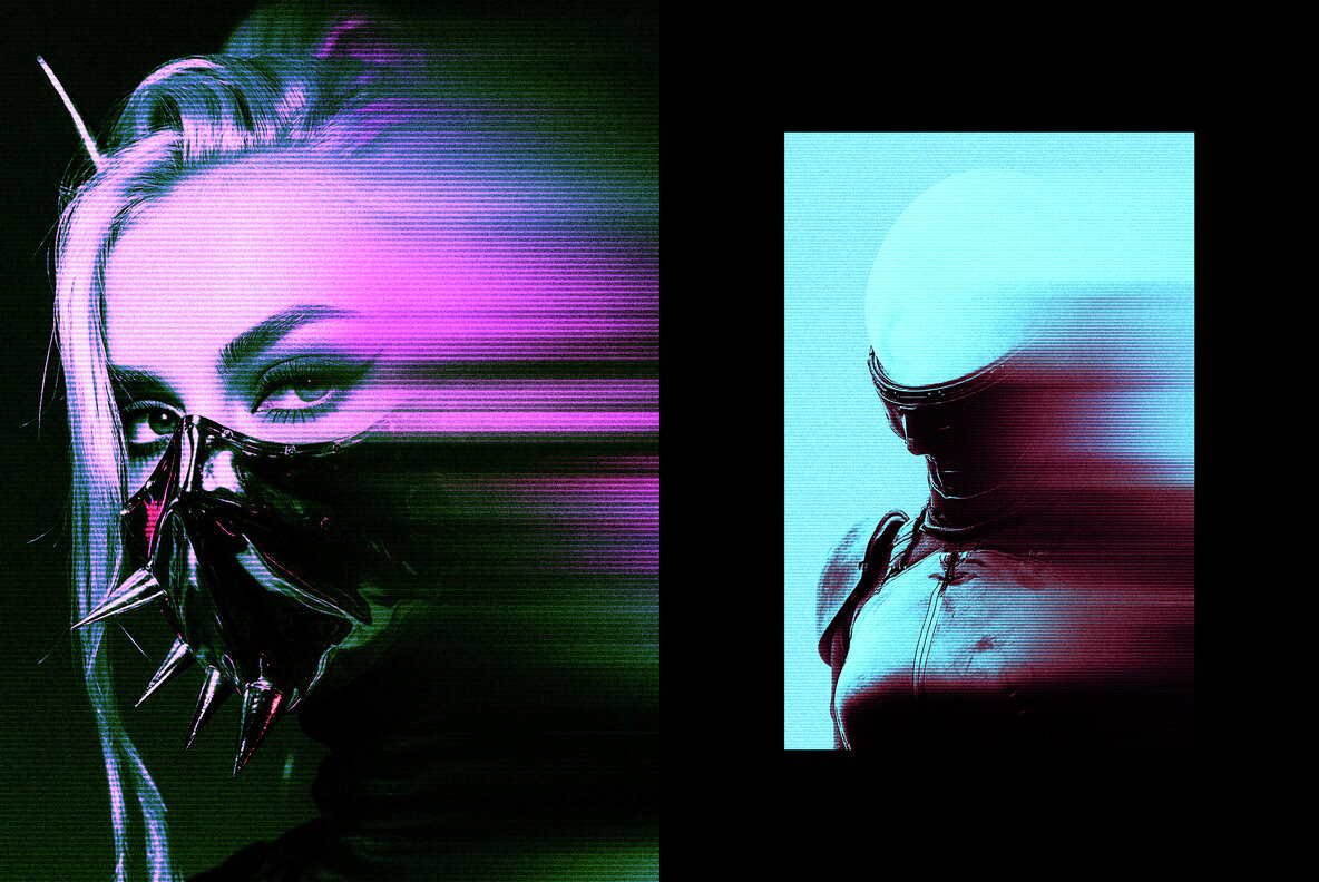 Neon Blur Photo Effect 6