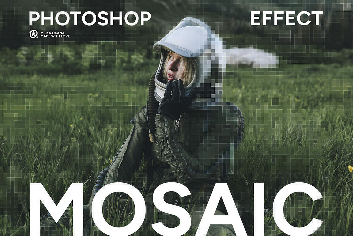 Mosaic Photoshop Effect 1