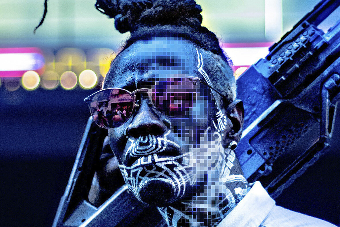 Mosaic Photoshop Effect 2