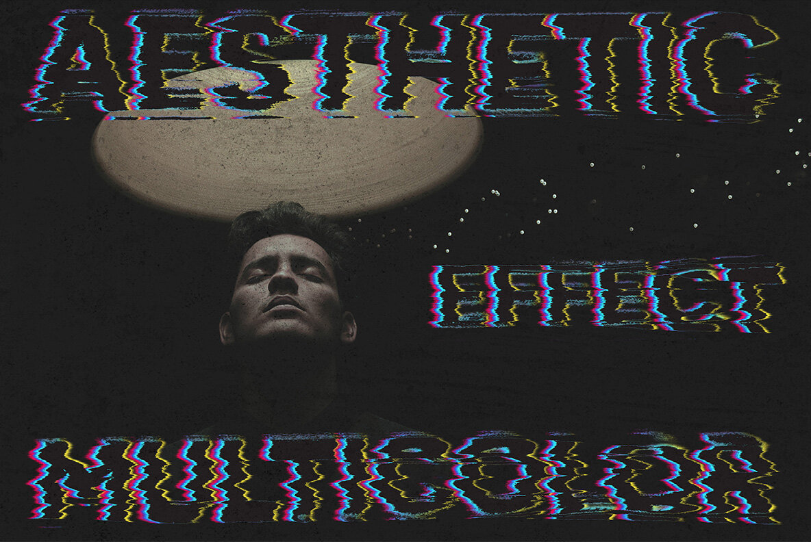 Glitch Multicolor Text Effect 4