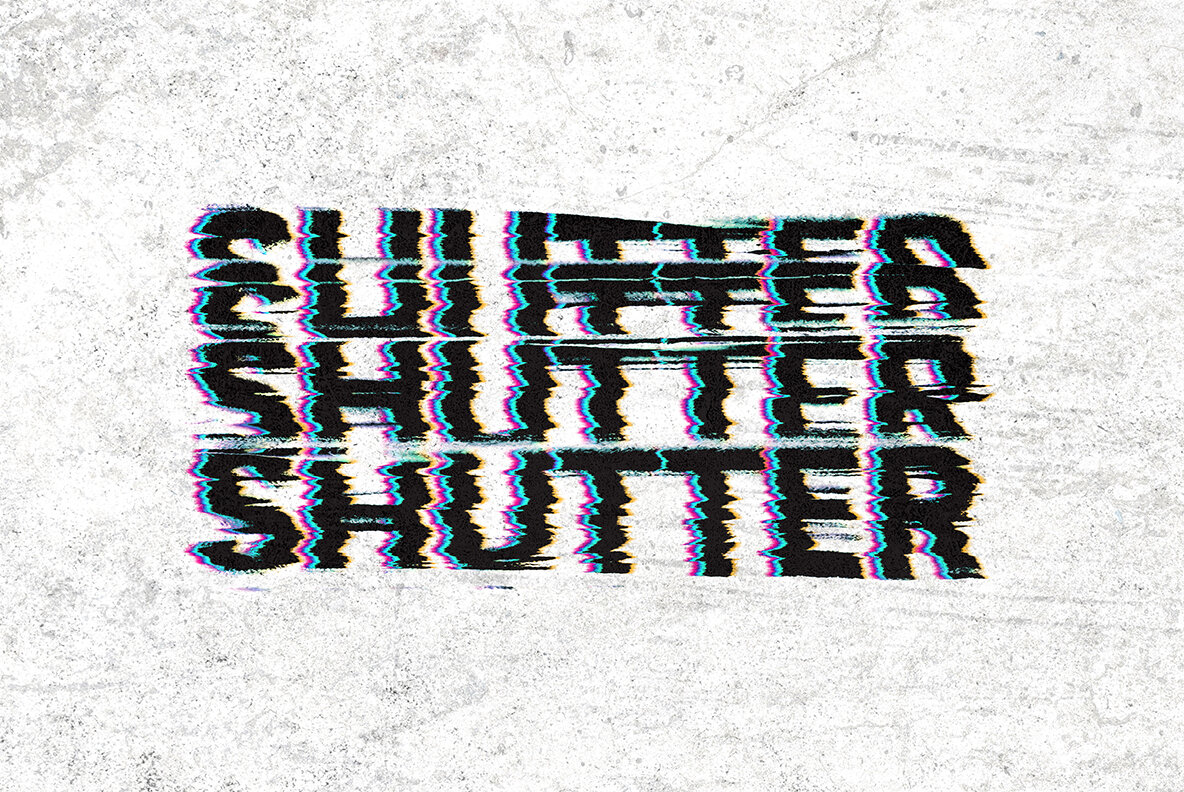 Glitch Multicolor Text Effect 7