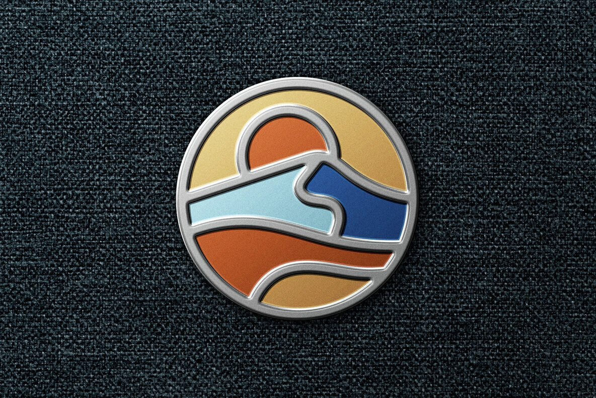 Enamel Pin Logo Mockup 2