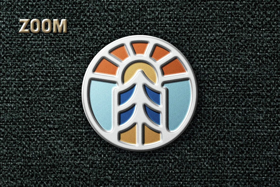 Enamel Pin Logo Mockup 5