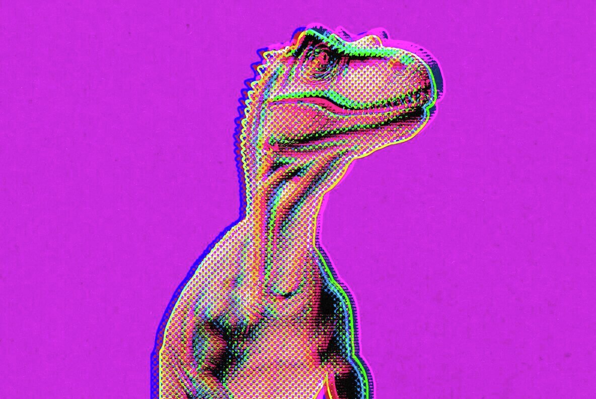 Trippy Halftone Outline Photo Effect 2