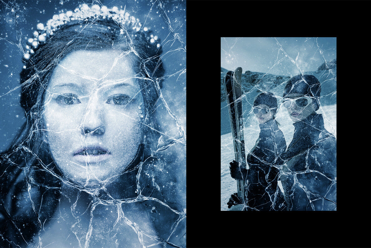 Frozen Cracked Ice Photo Effect 5