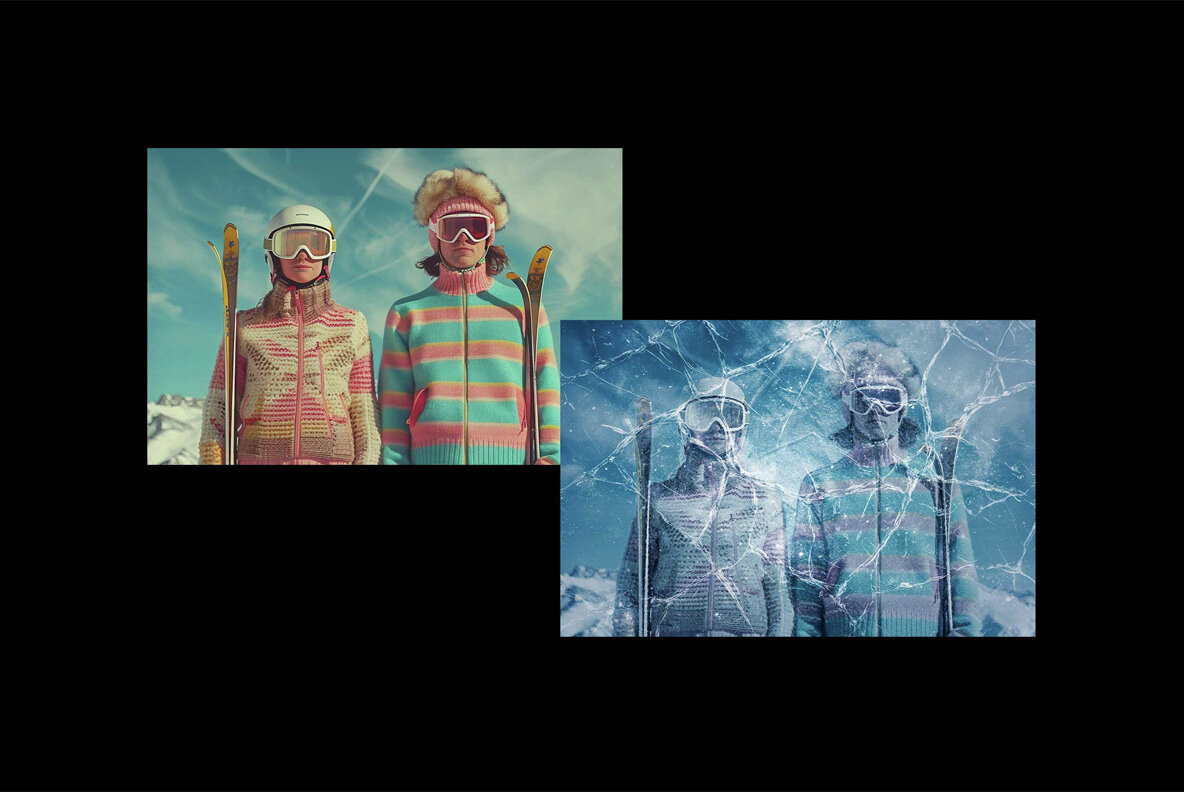 Frozen Cracked Ice Photo Effect 6