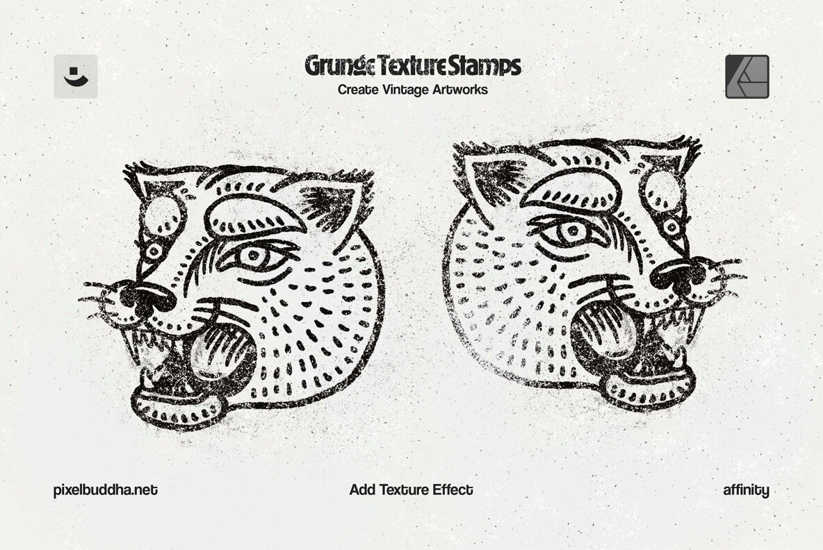 Grunge Texture Stamp Affinity Brushes 8