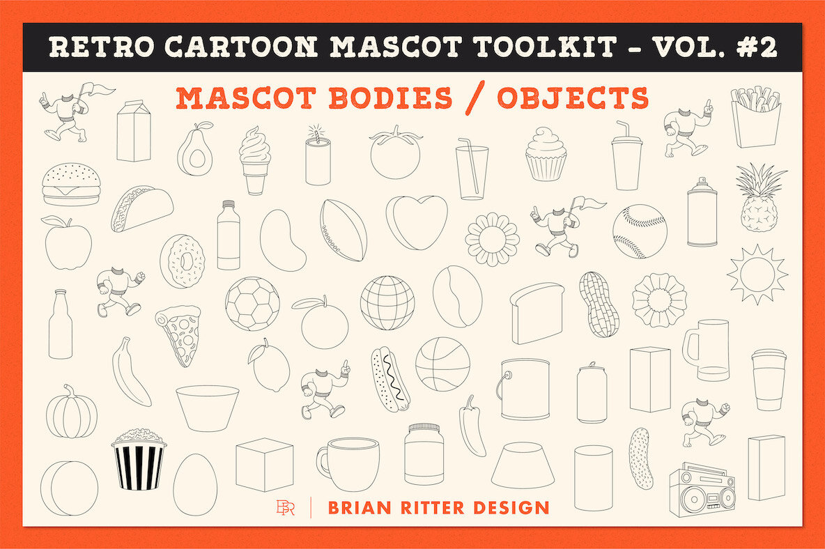 Retro Cartoon Mascot Toolkit   Volume 2 6