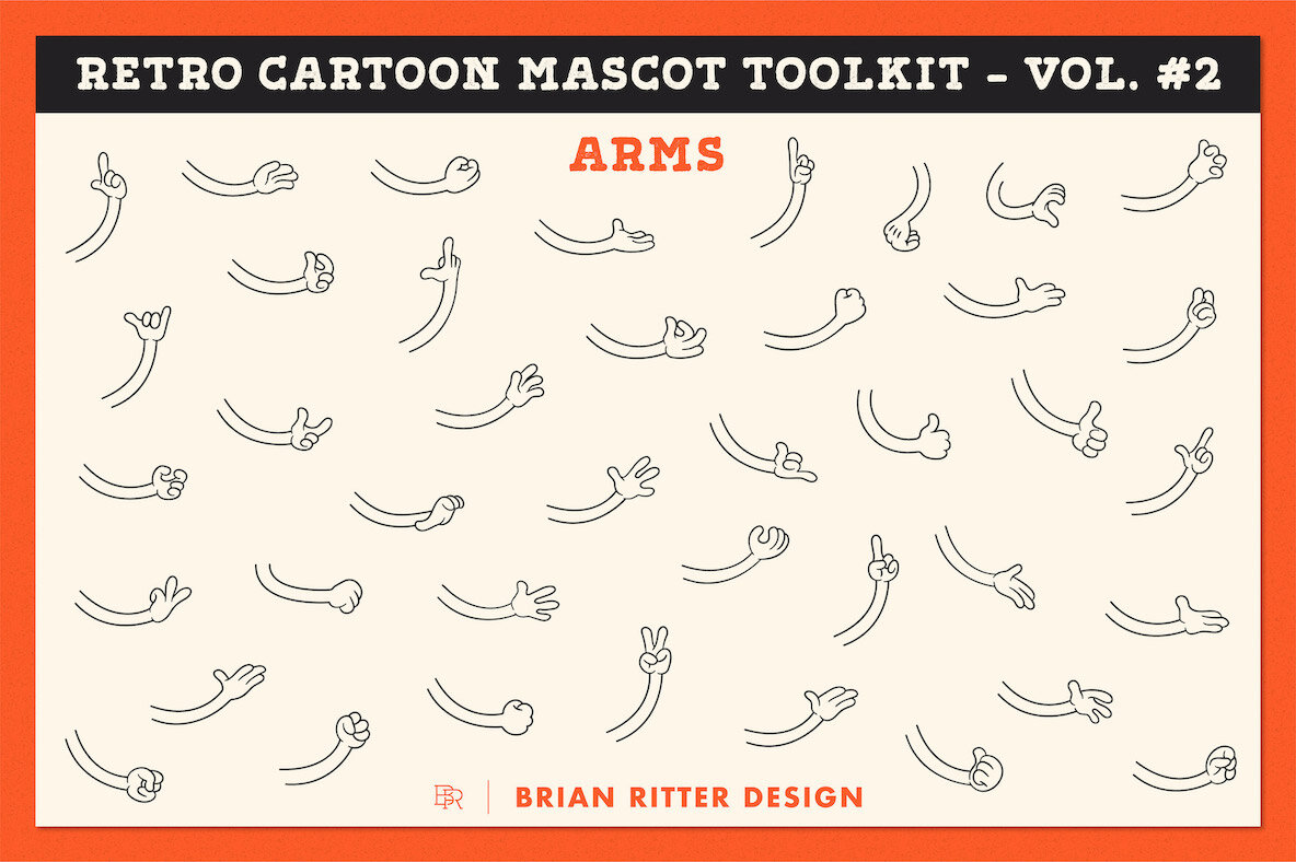 Retro Cartoon Mascot Toolkit   Volume 2 8