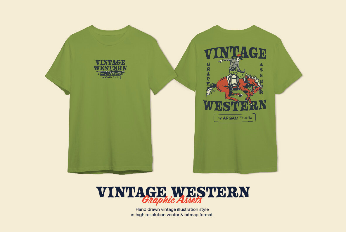 Vintage Western Graphic Assets Vol 2 6