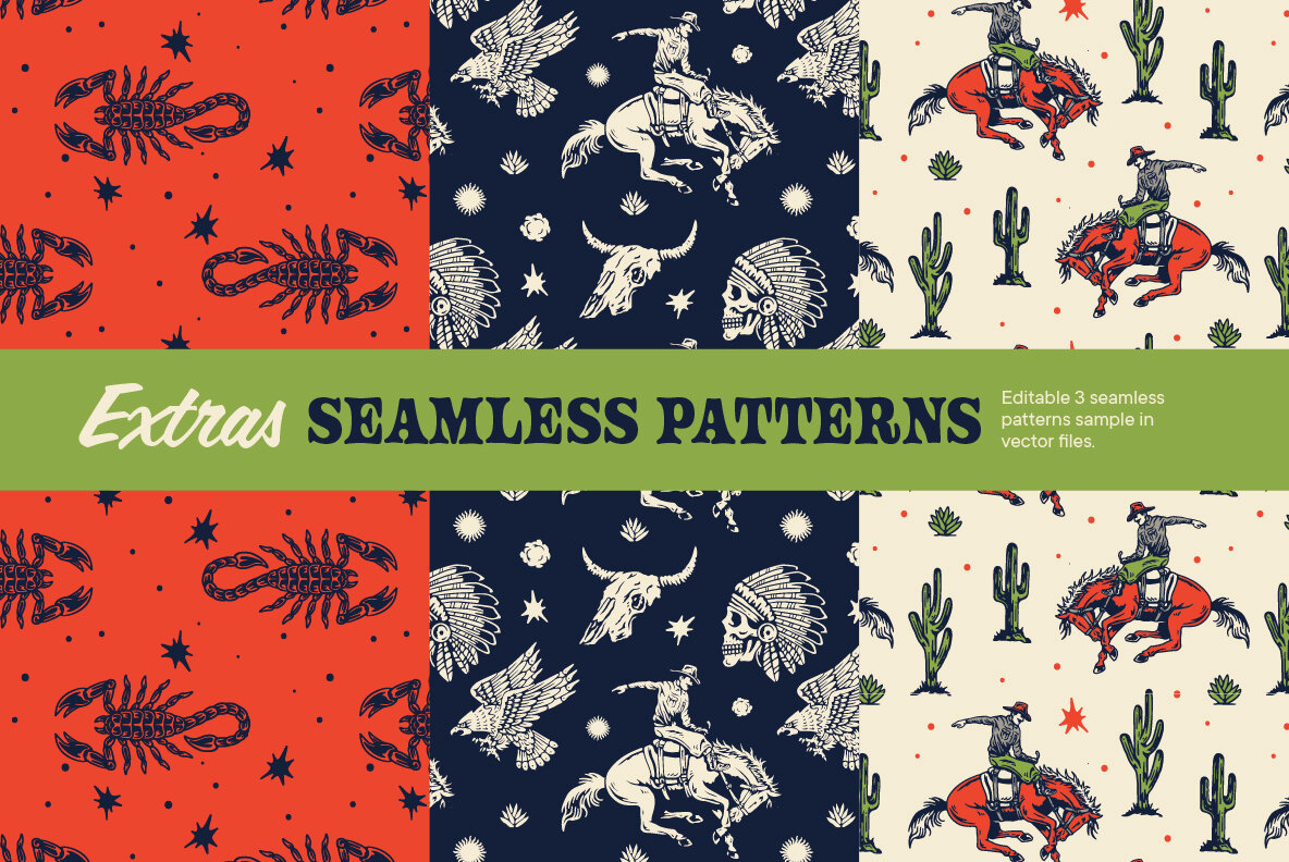 Vintage Western Graphic Assets Vol 2 9