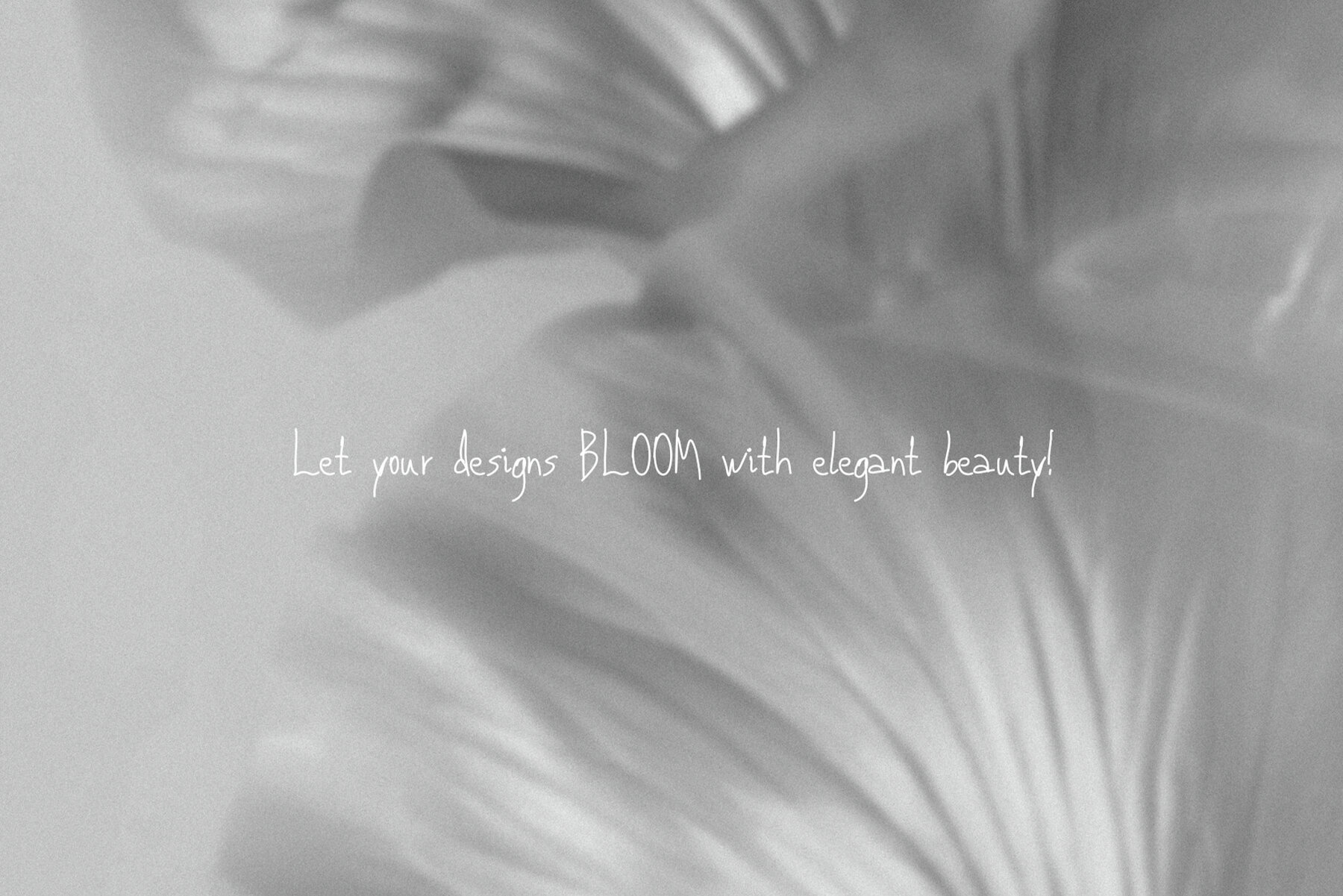 Monochrome FLOWERS 4