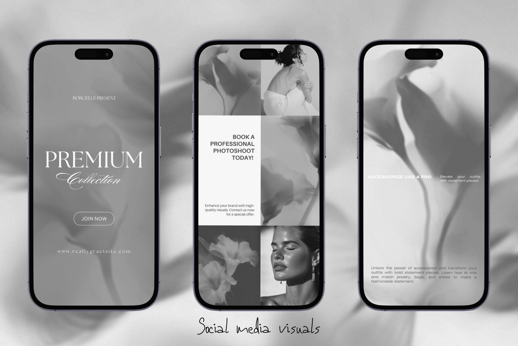 Monochrome FLOWERS 9