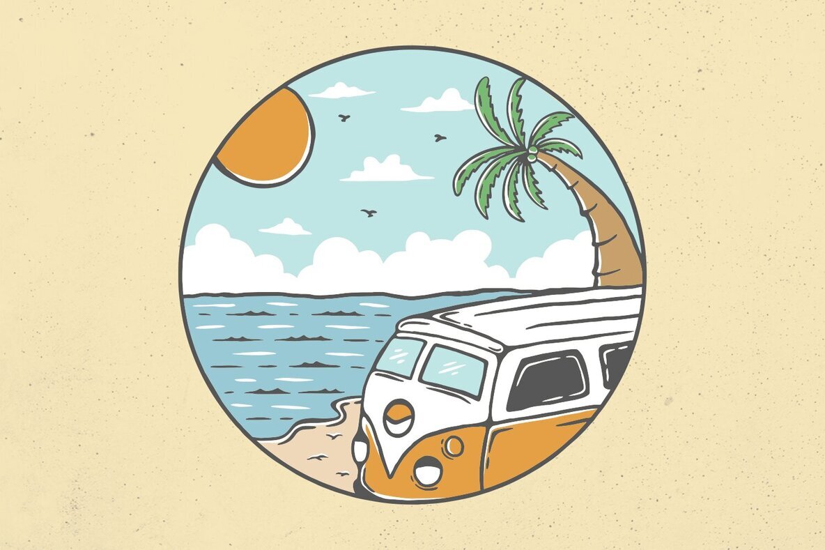 Summer Beach Van 1