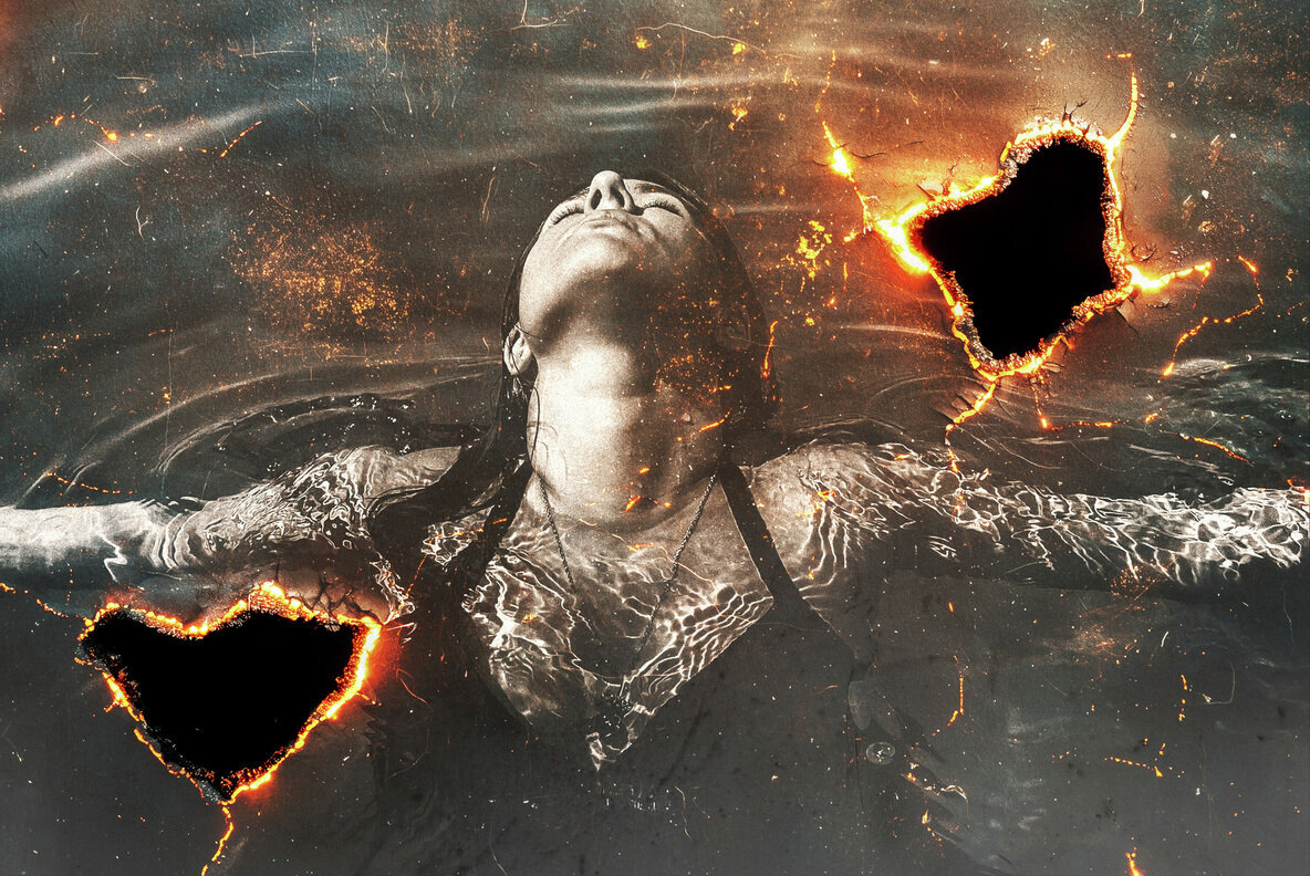 Nostalgia Burn Paper Photo Effect 2