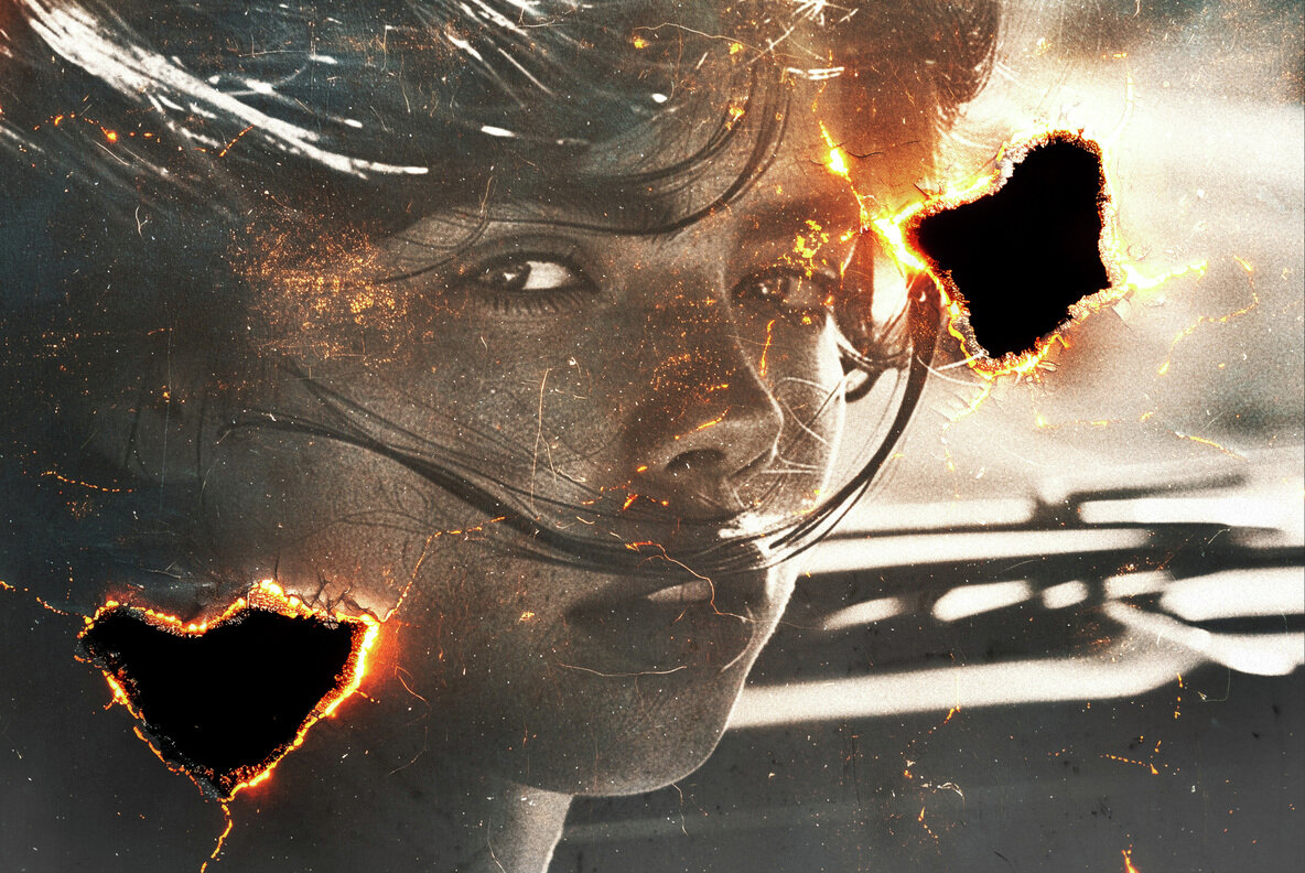 Nostalgia Burn Paper Photo Effect 6