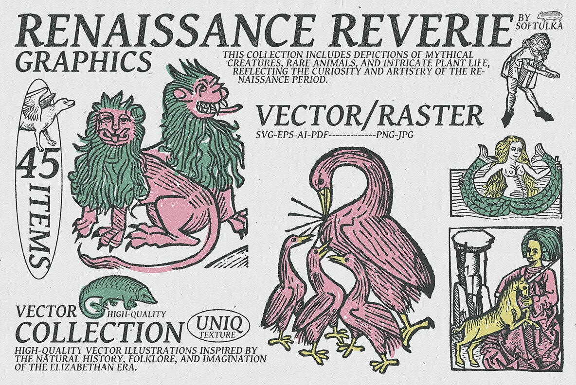 Renaissance Reverie Vector Collection 1
