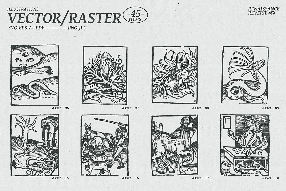 Renaissance Reverie Vector Collection 3