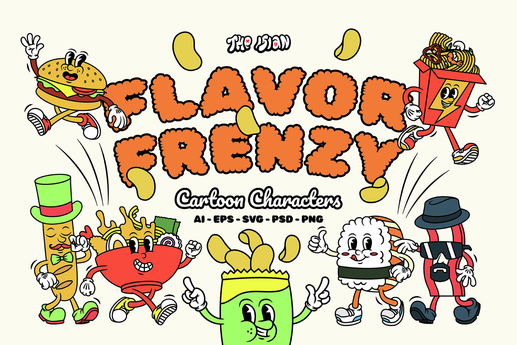 Flavor Frenzy Cartoon Characters 1