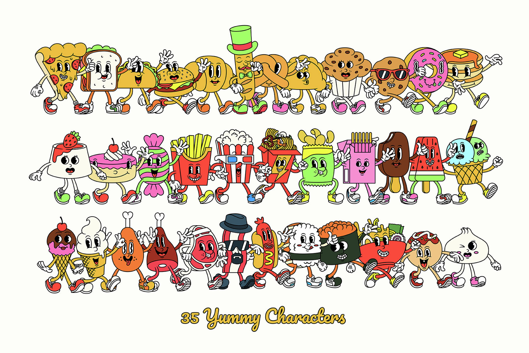 Flavor Frenzy Cartoon Characters 2
