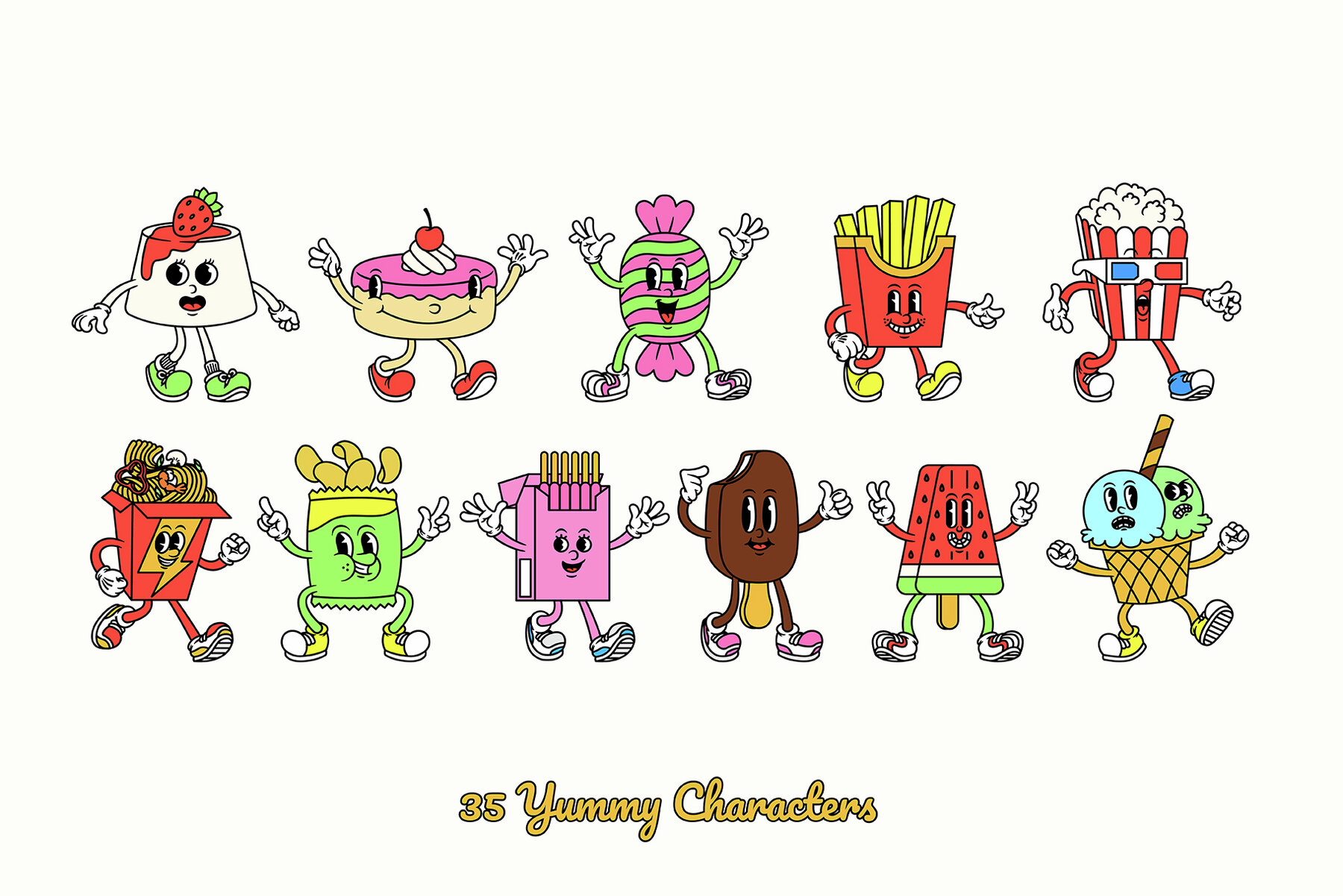 Flavor Frenzy Cartoon Characters 4