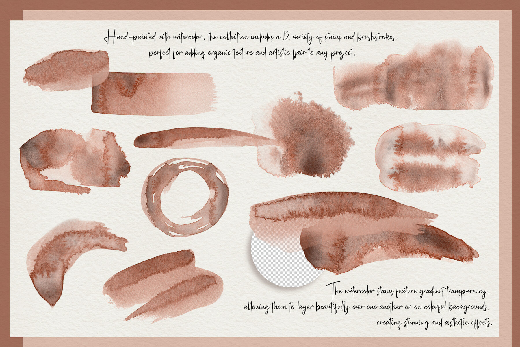 Mocha Mousse Watercolor Collection 5
