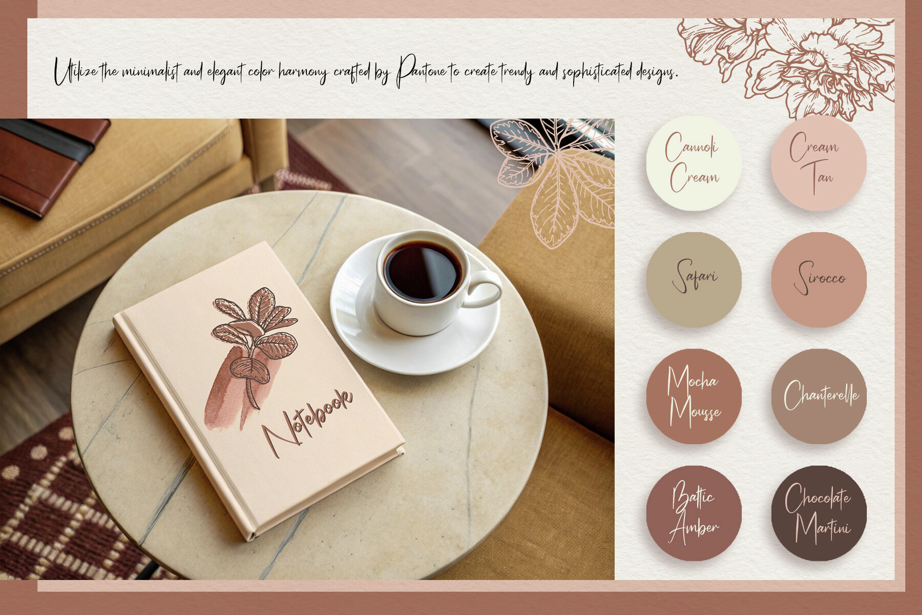 Mocha Mousse Watercolor Collection 6