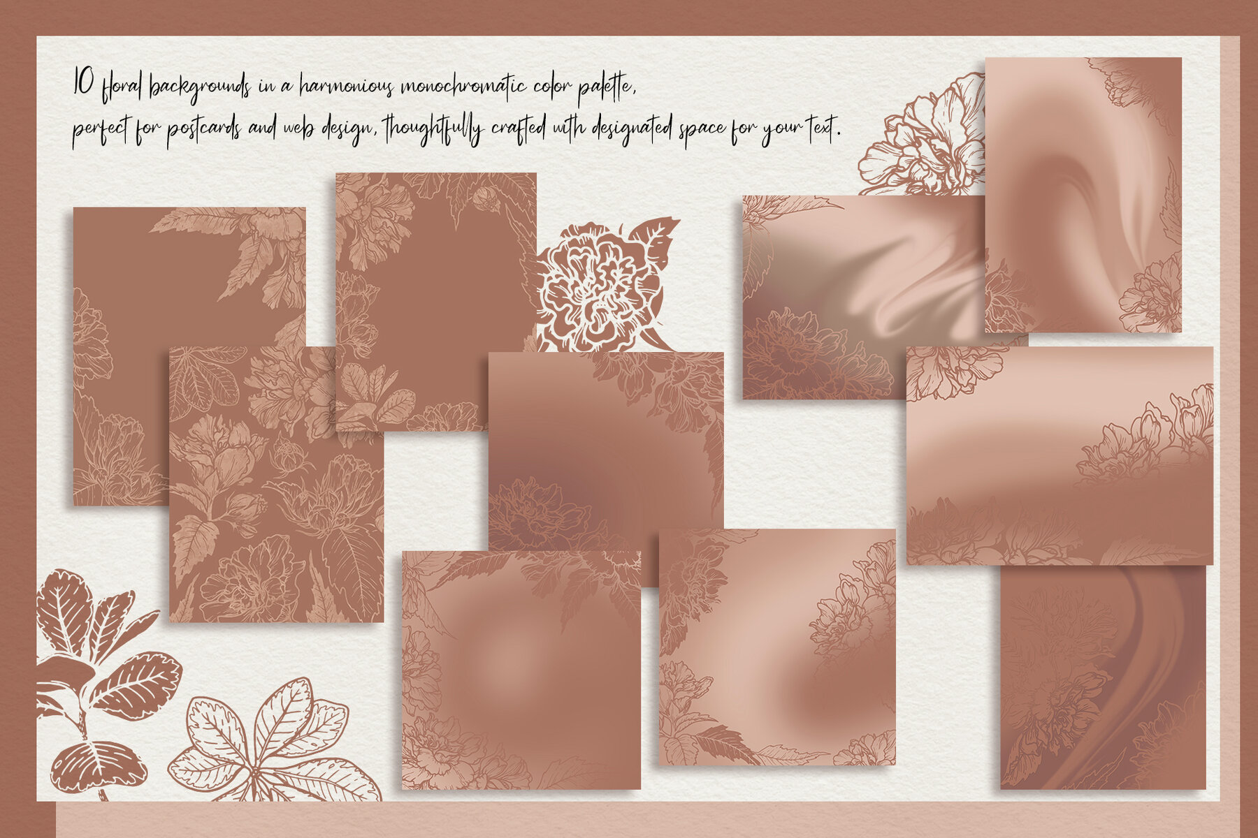 Mocha Mousse Watercolor Collection 10