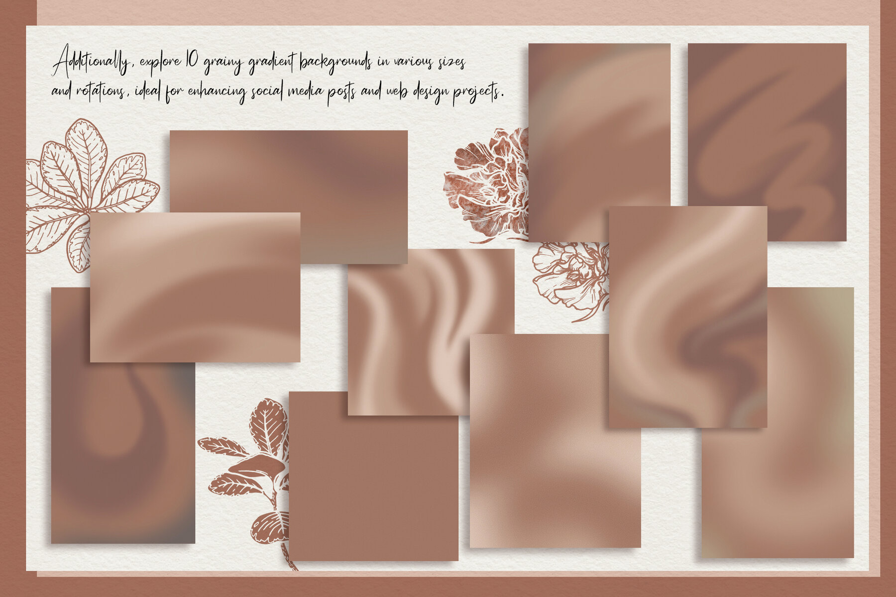 Mocha Mousse Watercolor Collection 11