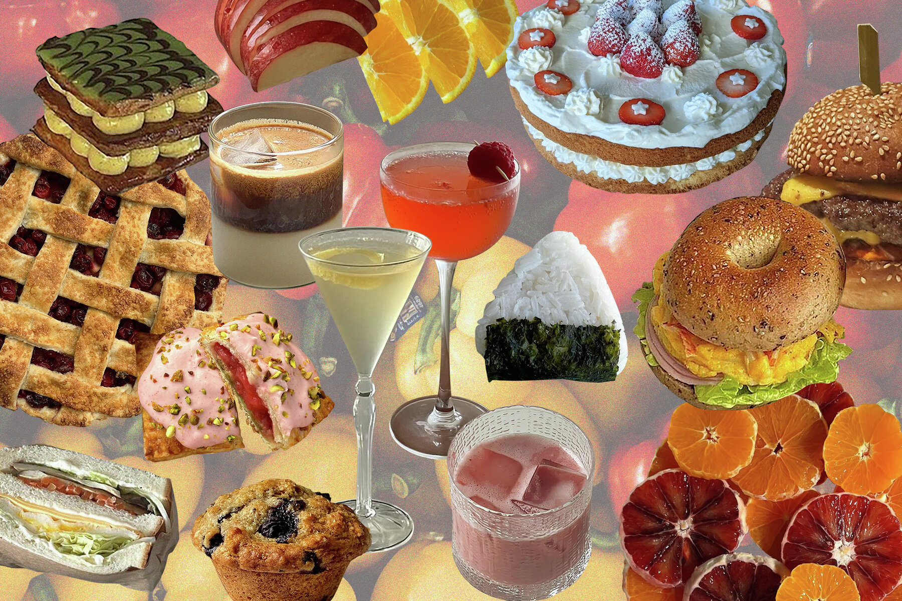 Delicious Food Collage Kit 8