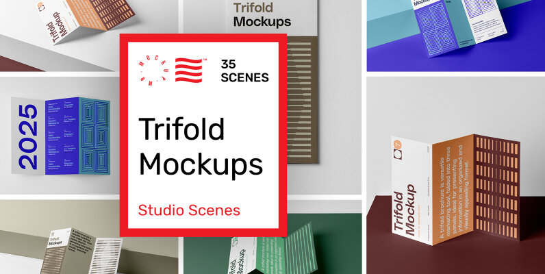 Studio Trifold Mockups