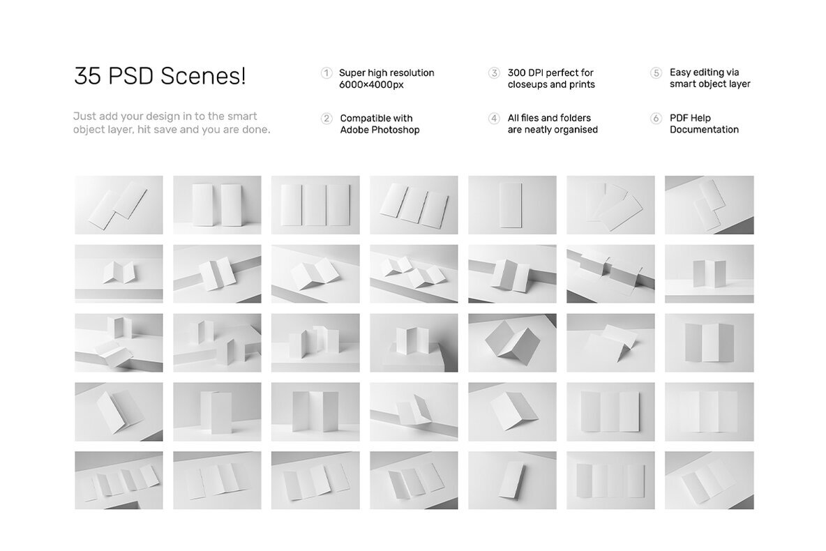 Studio Trifold Mockups 3