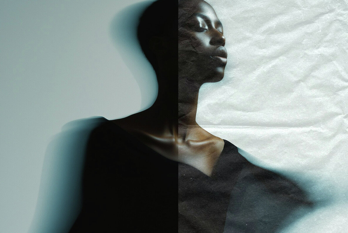 Black Crumpled Paper Textures 6