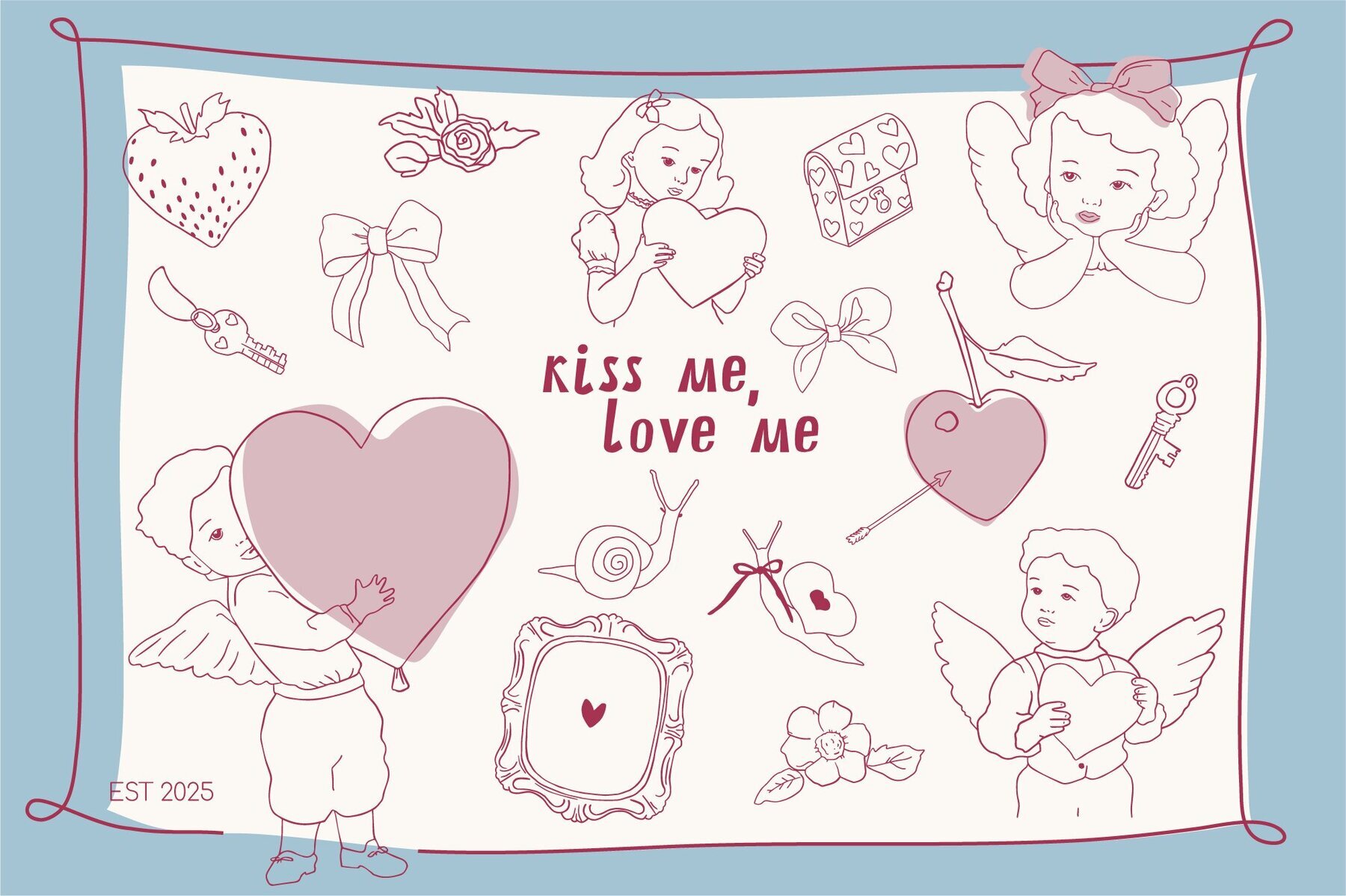 Valentines Day Whimsical set 1