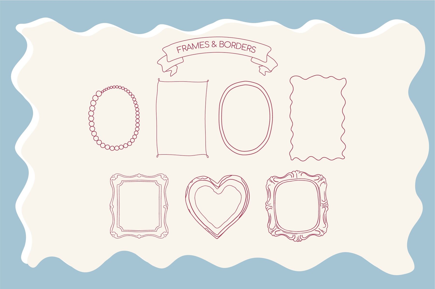 Valentines Day Whimsical set 6