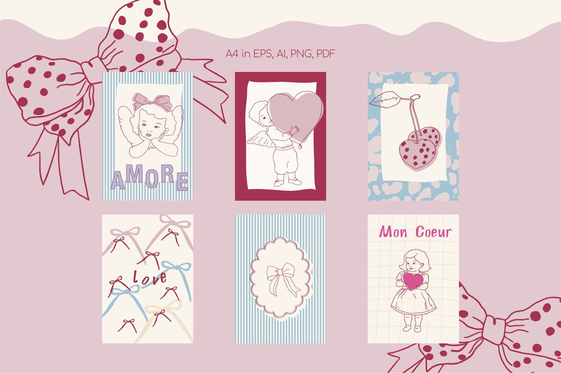 Valentines Day Whimsical set 7