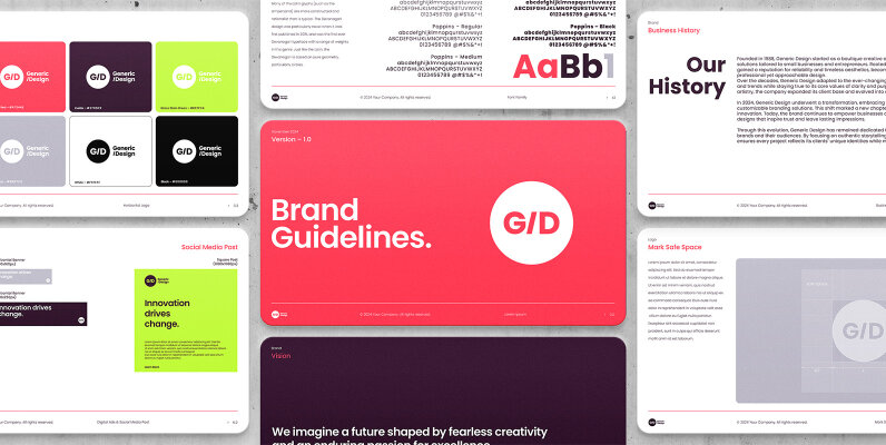Brand Guidelines   Photoshop Template