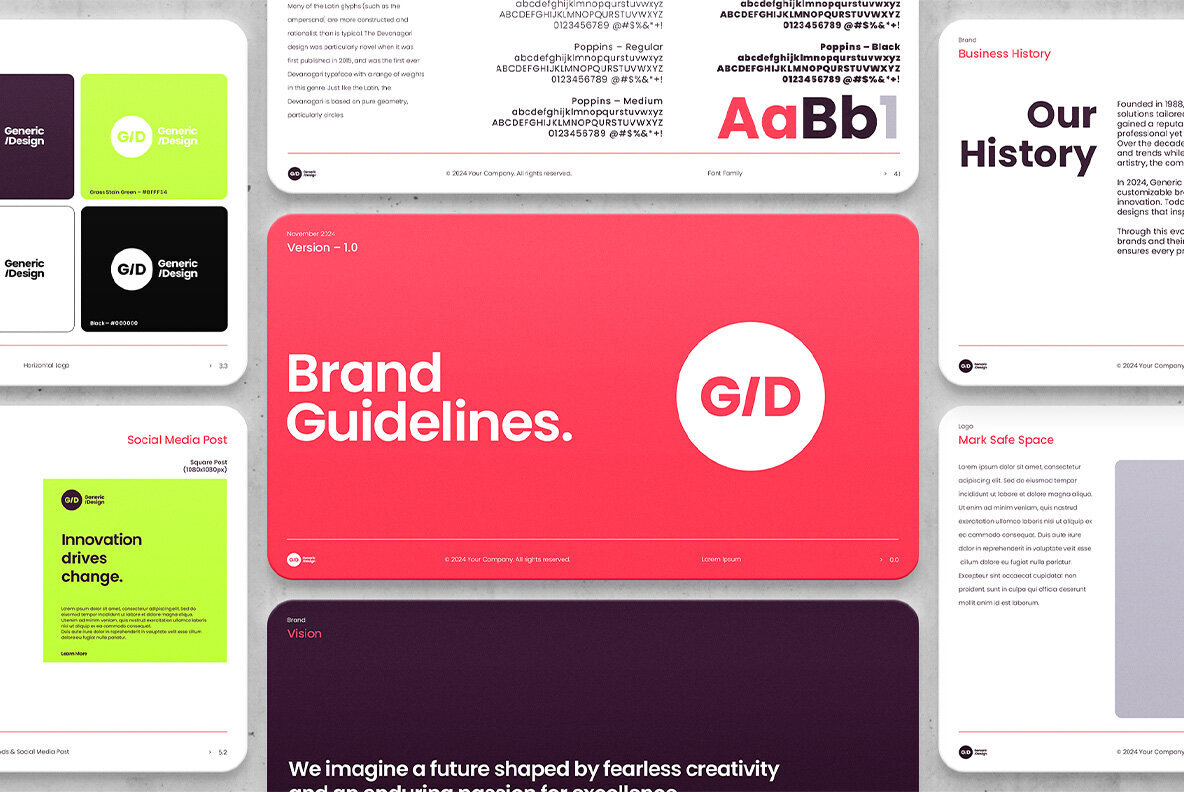 Brand Guidelines   Photoshop Template 1