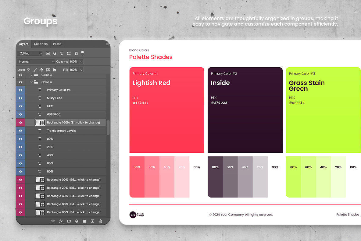 Brand Guidelines   Photoshop Template 8